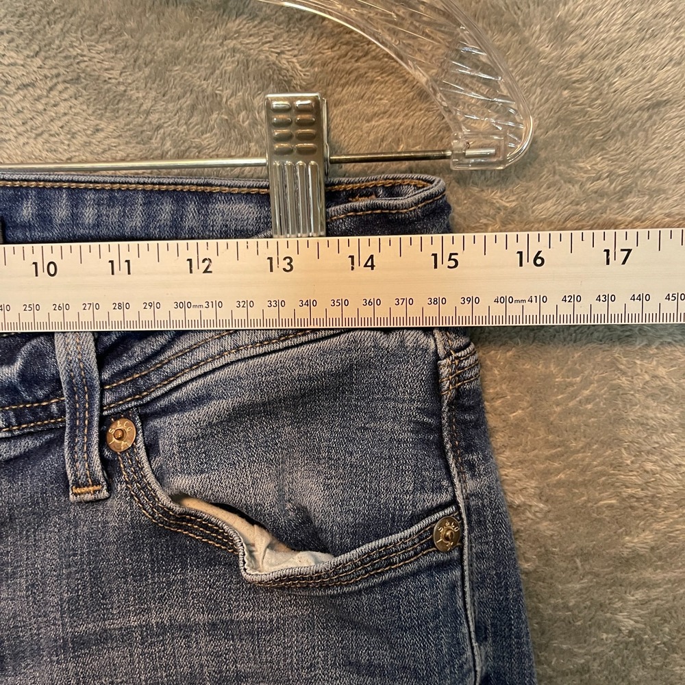 Levis 529 Women Curvy Bootcut Jeans 10 SHORT Low Rise Y2K Worn In Medium Wash - Picture 7 of 13